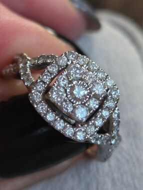 10k Pavè Halo Set - Bridal Set - Promise - Anniversary - 💍 Real Diamonds